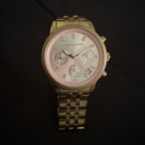 Michael Kors Gold Chronograph Watch